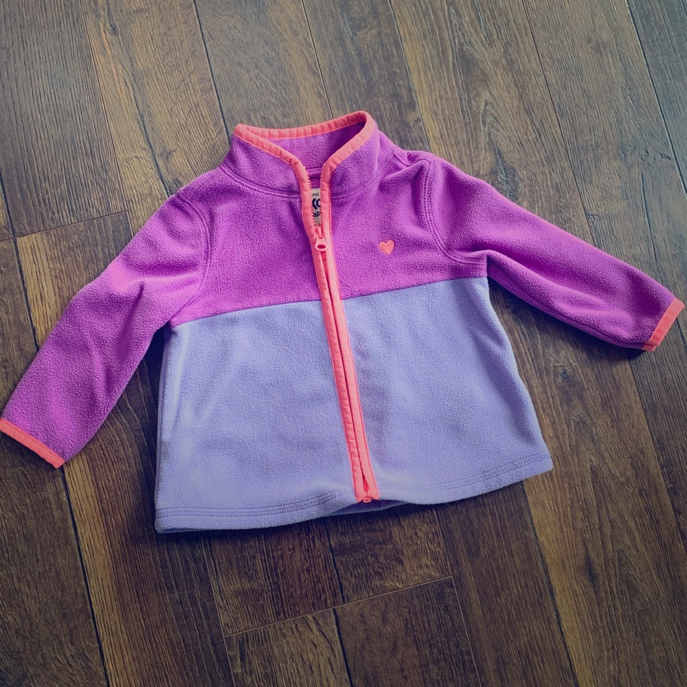 💕✨Baby Girl Osh Kosh Zippered Fleece Jacket✨💕